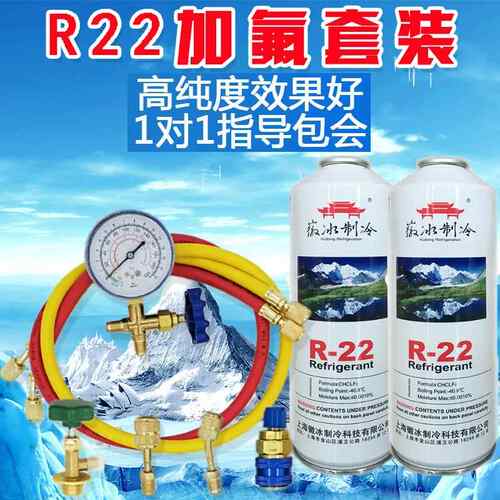 R22制冷液制冷剂加雪种冷媒氟利昂汽车家用空调加氟工具套装定频