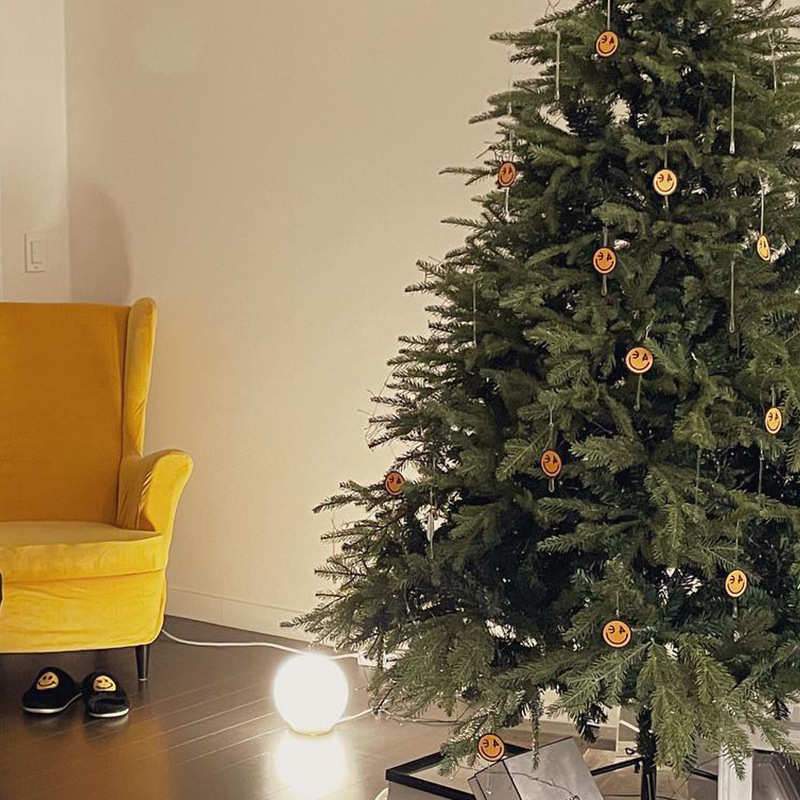 圣诞树2023新款家用北欧ins风高级感pe加密裸树摆件手工diy材料包