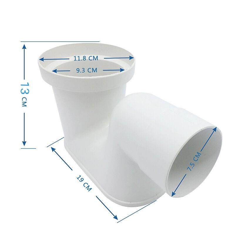 厂家供应蹲便器弯头 隔臭弯头75 110沉水弯存水弯PVC 平底存水弯