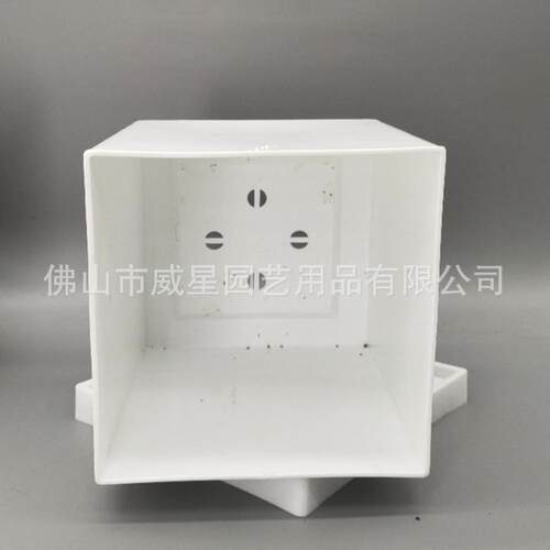 厂家直形销简约塑料花四小方塑小四方盆料盆花盆家用透气桌面小花