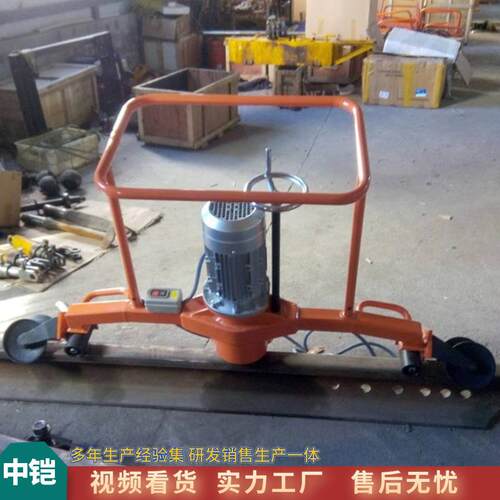 小型钢轨磨光机 电动仿形钢轨打磨机 钢轨端面电动抛光磨轨机