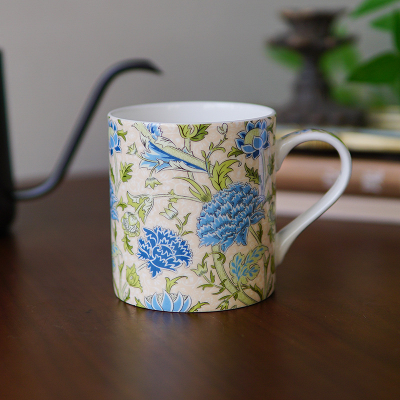陶瓷杯咖啡杯郁金香英国马克杯