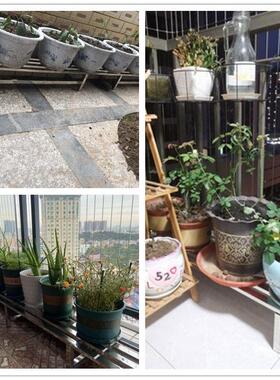 不锈钢分体花架阶梯式组合阳台多肉多层架加宽户外放花盆的架子新