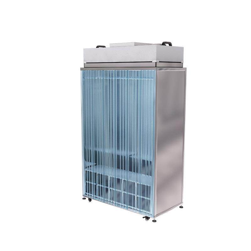 百级车间洁净衣柜鞋柜不锈钢ffu过滤静电无尘服无尘室净化更衣柜