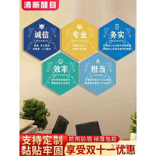 企业文化墙公司321123BM形象墙议室办公室氛围布语置团装饰队会励
