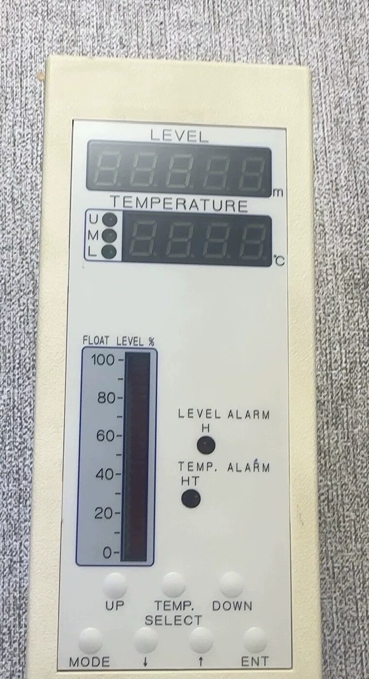 MUSASINO液位温度显示器，型号MDA-E1，二手功能正