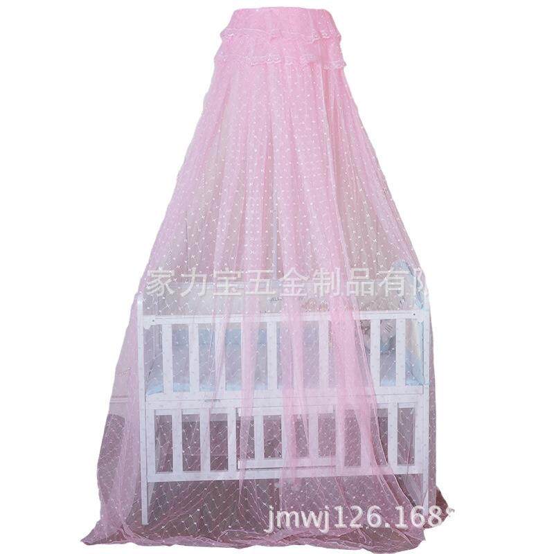 婴儿床落地蚊帐 带支架通用新生儿童床宝宝蚊帐罩夹式全罩落地