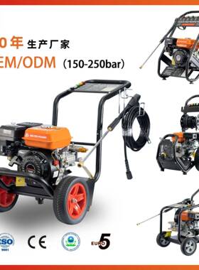工厂定制180bar250bar汽油压清洗机家用商用洗车机铜泵3000psi