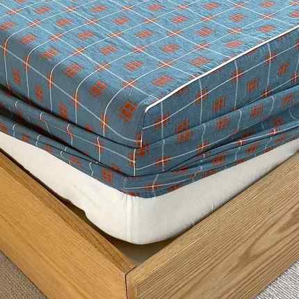 A全棉双层纱床笠SCSCL051保单件软糯纯棉提花床罩透气床垫类梦套