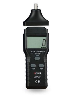 胜利接触式转速表 VC6236P测速表 测速仪 转数表 接触线速表