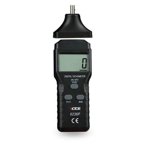 胜利接触式转速表 VC6236P测速表 测速仪 转数表 接触线速表