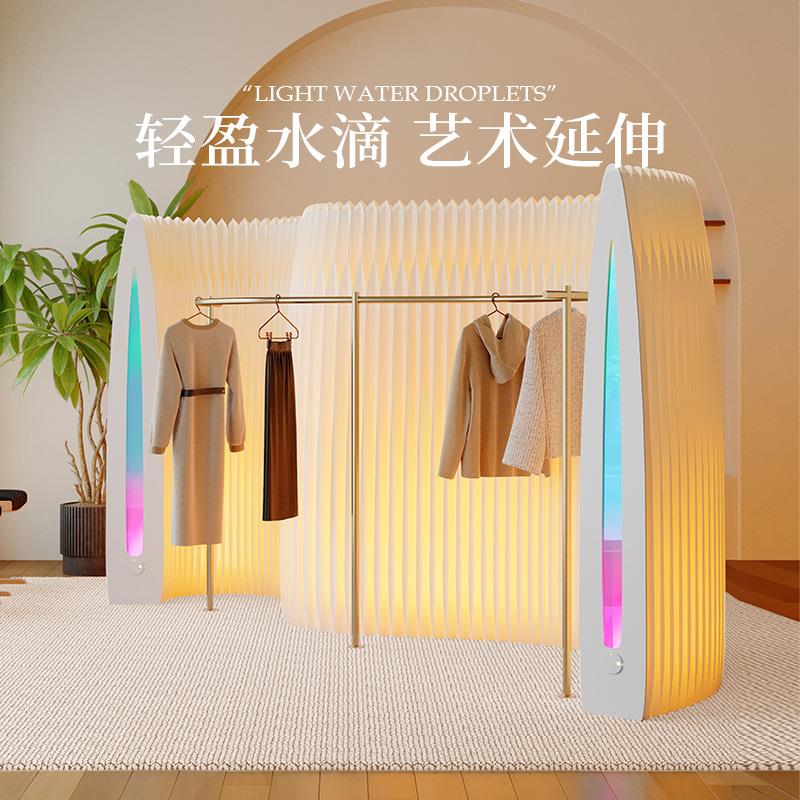 十八纸展会隔断屏风客厅假墙水滴屏风办公室屏风商用可折叠隔档板