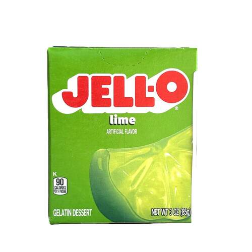 美国进口杰乐青柠味透明果冻粉家用免煮Jello Lime Jelly Powder