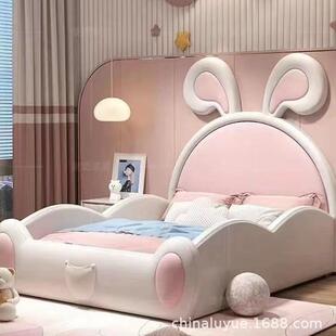 现代简约儿童床女孩公主床卧室大小户型学生房间单人少女童趣家具