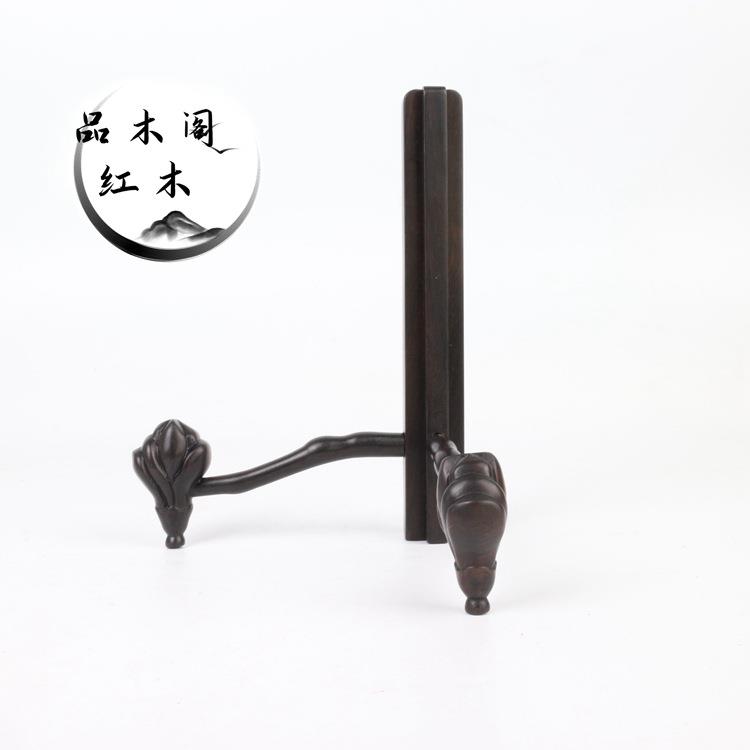 紫光檀实木普洱茶饼架瓷器摆件工艺品支架茶饼架实木展示架收纳架