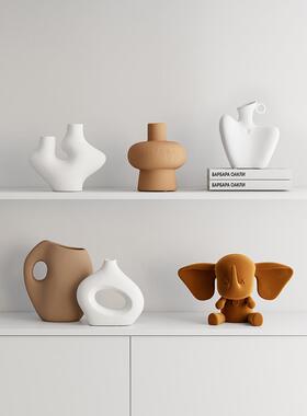 高端电视柜壁龛饰品美拉德彩色艺术品餐具柜开放网格壁龛设计饰品