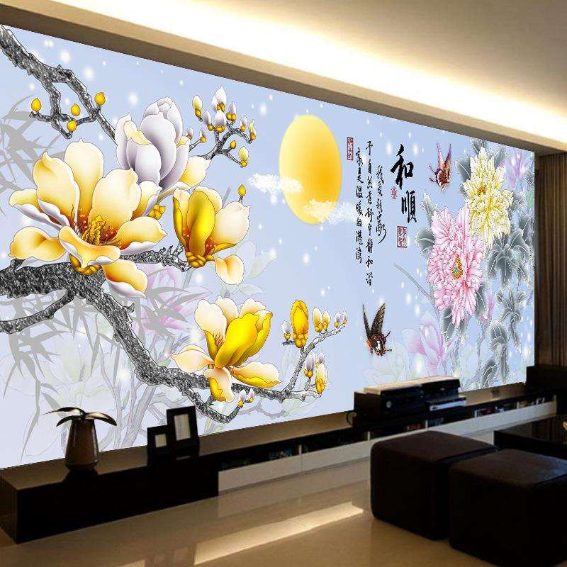蒙娜丽莎十字绣2024新款线绣客厅花开富贵牡丹花自己绣手工满绣