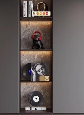 高级感小众艺术装饰品客厅轻奢摆饰开放格酒柜音乐主题饰品