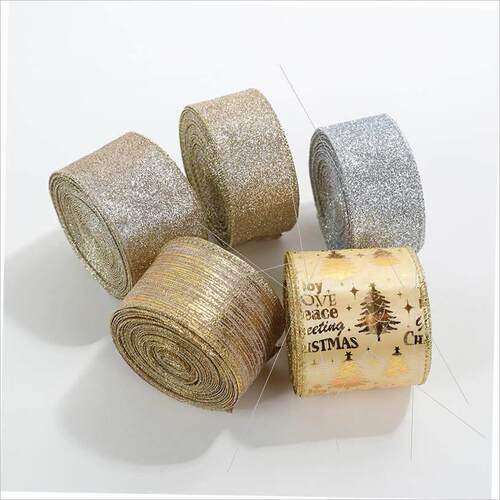 Christmas ribbon bow material for Christmas decorations圣诞
