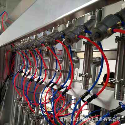 厂拉家UIL供机应全动柱塞式伺自服灌装机直线式灌装沙酱灌装机