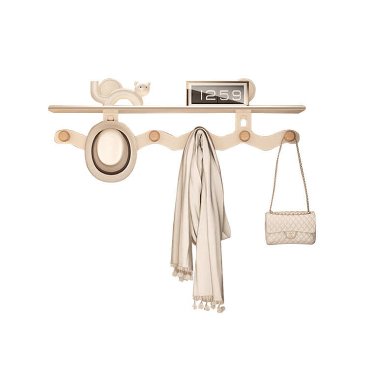 入户门玄关置物架高级网红创意挂钩挂衣架墙上壁挂衣钩上墙免打孔