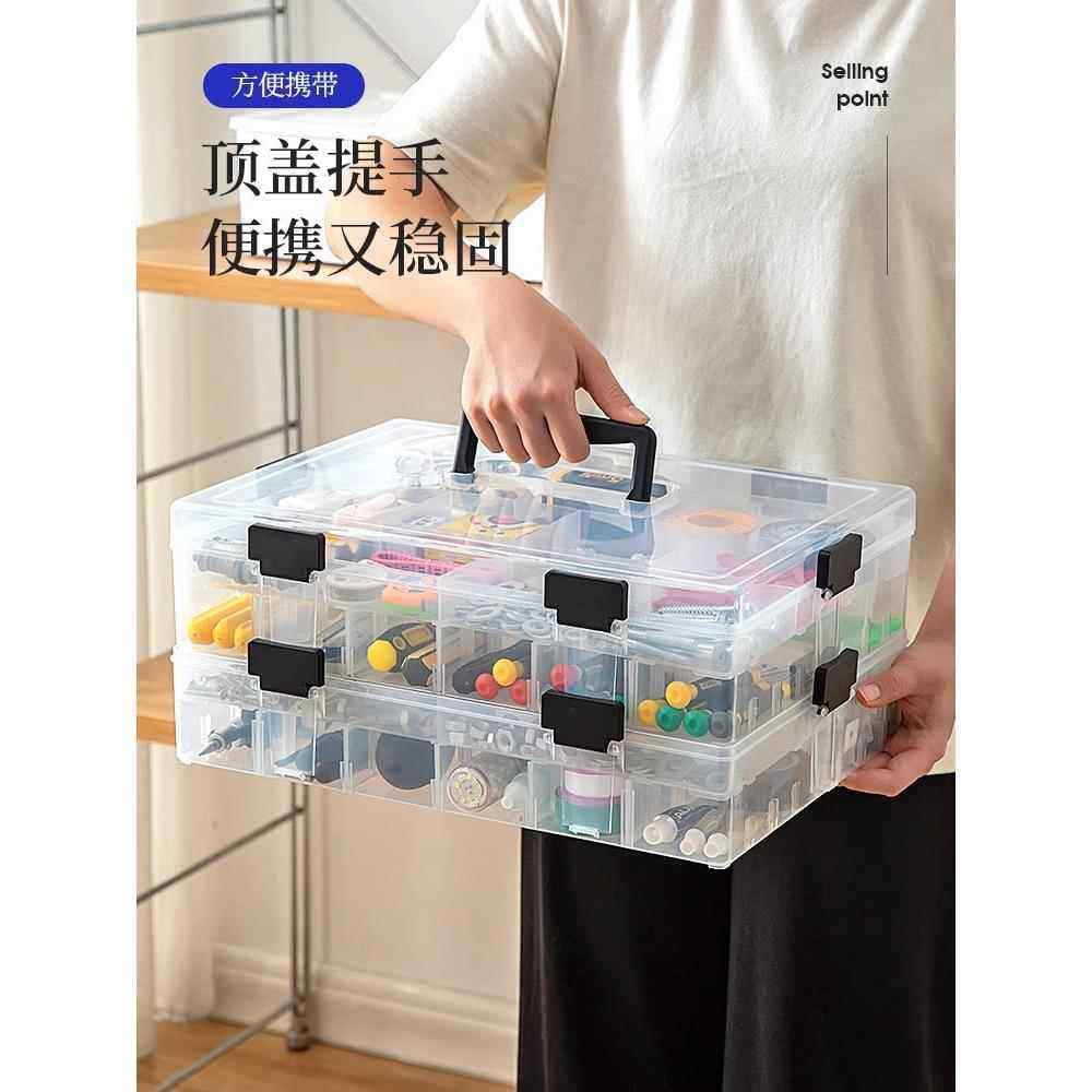 工具零件盒多格手提分格透明螺丝配件收纳箱电子元件积木塑料盒子,五金/工具,零件盒,淘宝优惠券,粉丝福利购,淘宝优惠卷