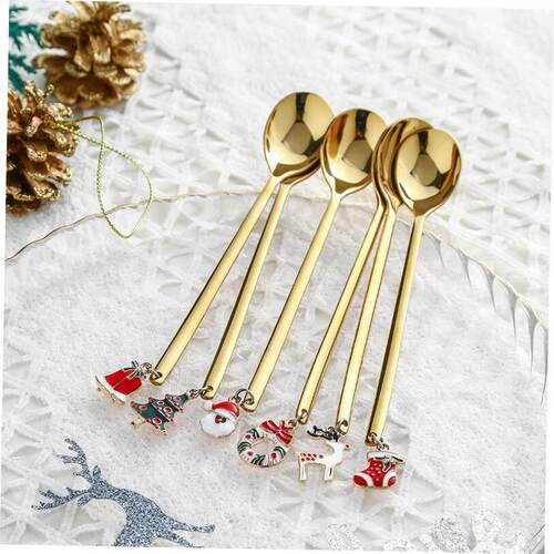 Christmas Decorations for HomeStainless Christmas Spoon