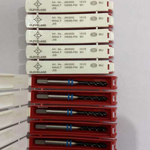 CLEVELAND克利夫兰双蓝环不锈钢螺旋丝锥M6*1上排屑机用丝攻