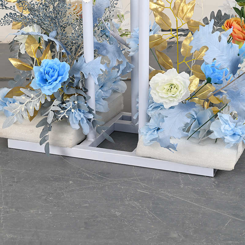 9头玉兰花路引摆件婚庆婚礼舞台发光道具弹力布LED灯泡铁艺背景