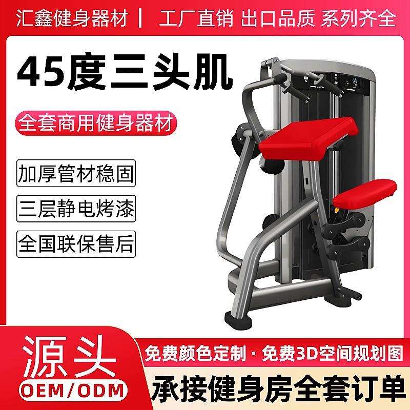 健身房45度三头肌训练器力量器械臂部屈伸多功能综合训练健身器材