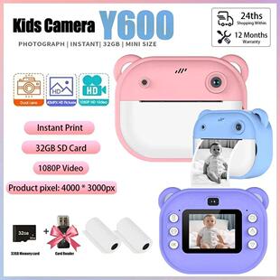 Children Digital Camera Instant Print for Kids Thermal Print