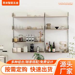铝合金置物板壁柜上墙置物架厨房卧室壁柜可拆卸储物柜壁橱餐边柜