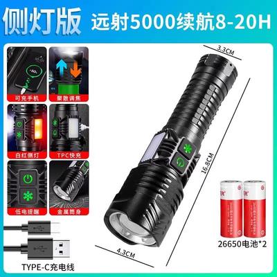 正品激光手电筒功强光充白电亮户外远射变焦战术迷你超小型便携多