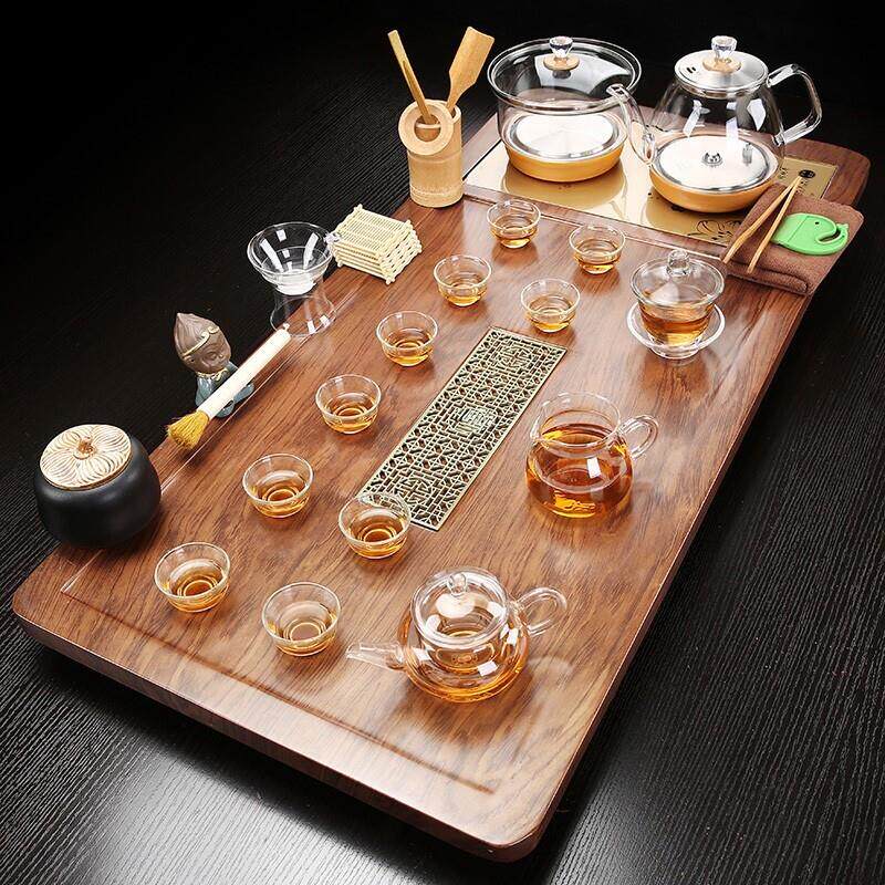 简约家用茶盘全自动底部上水烧水一体轻奢客厅茶具高档全套装茶台
