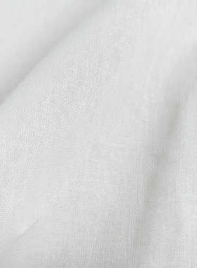 2114S亚麻棉半漂布 数码印花胚 麻棉混纺面料麻布春夏女装布料现