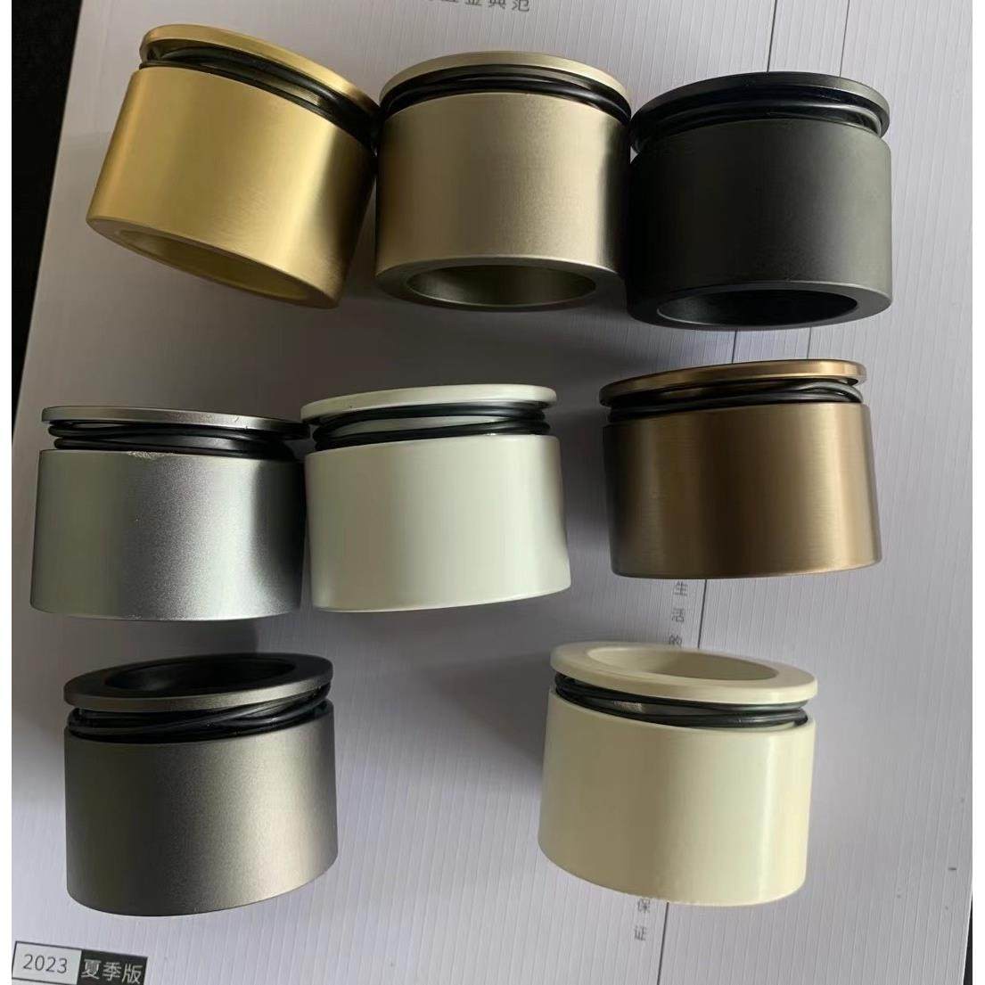 铝门玻璃门16极窄推拉门圆形拉手玻璃打孔小拉手