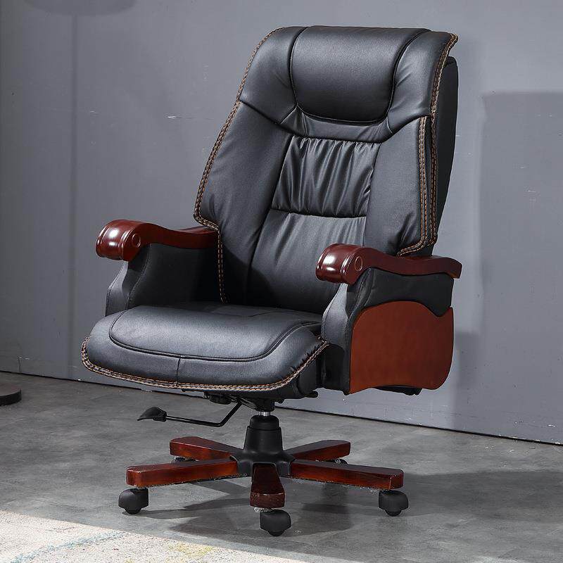 现代简约西皮转椅老板经理办公大班椅可躺带轮子高靠背电脑椅