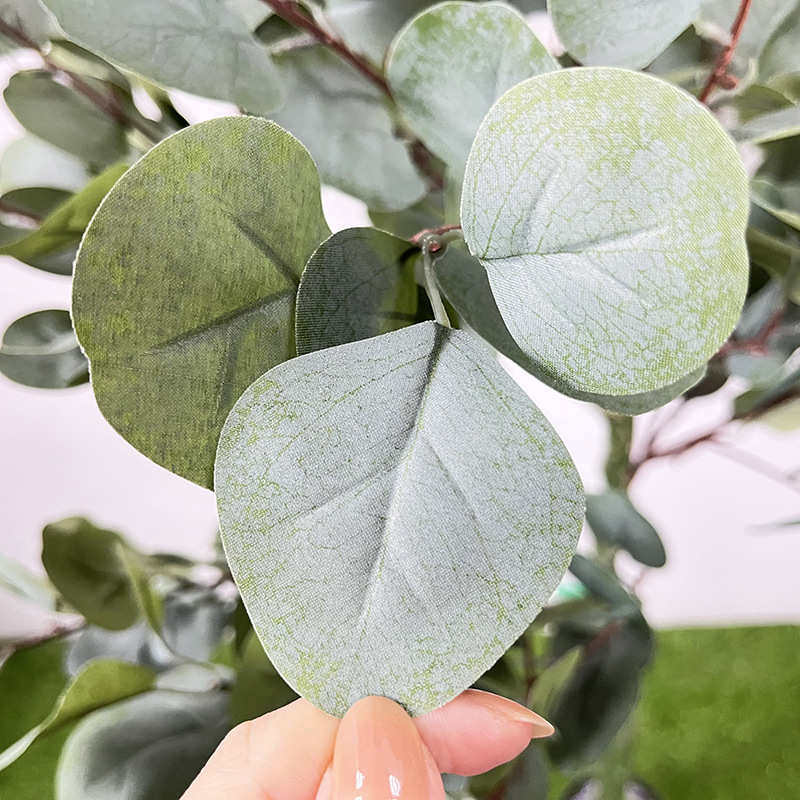 仿真绿植 尤加利室内客厅办公室装饰景观仿真绿植尤加利ins风