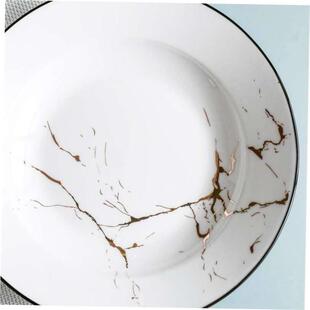 pure white round plates Dinner plate home cerami