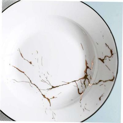 pure white round plates Dinner plate home cerami