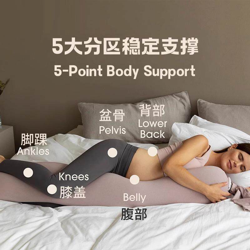 孕妇枕护腰侧睡枕托腹u型枕抱枕侧卧靠枕颗粒状长条糖果抱枕