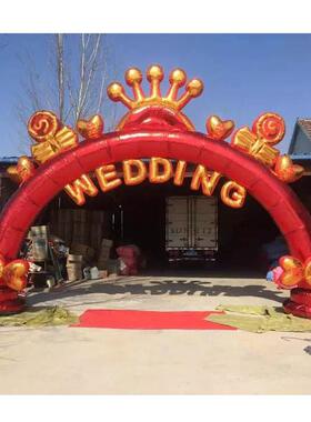 米0米欧式婚JYN礼结婚气模幸爱情新款彩虹1门气拱门婚福庆充气拱8