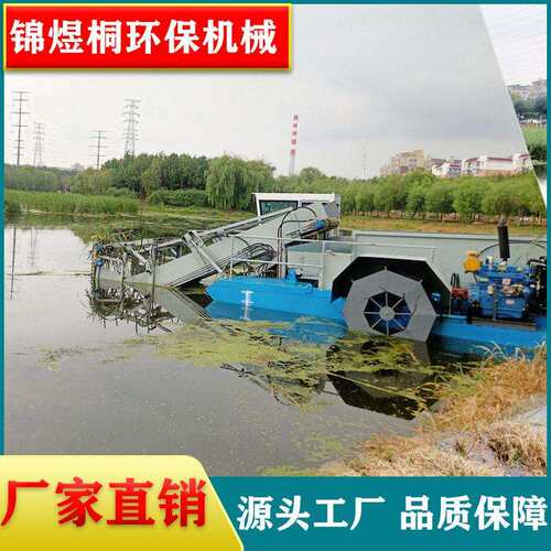 吉林水库芦苇收割船中大型全自动水草打捞船现货厂家直销割草船