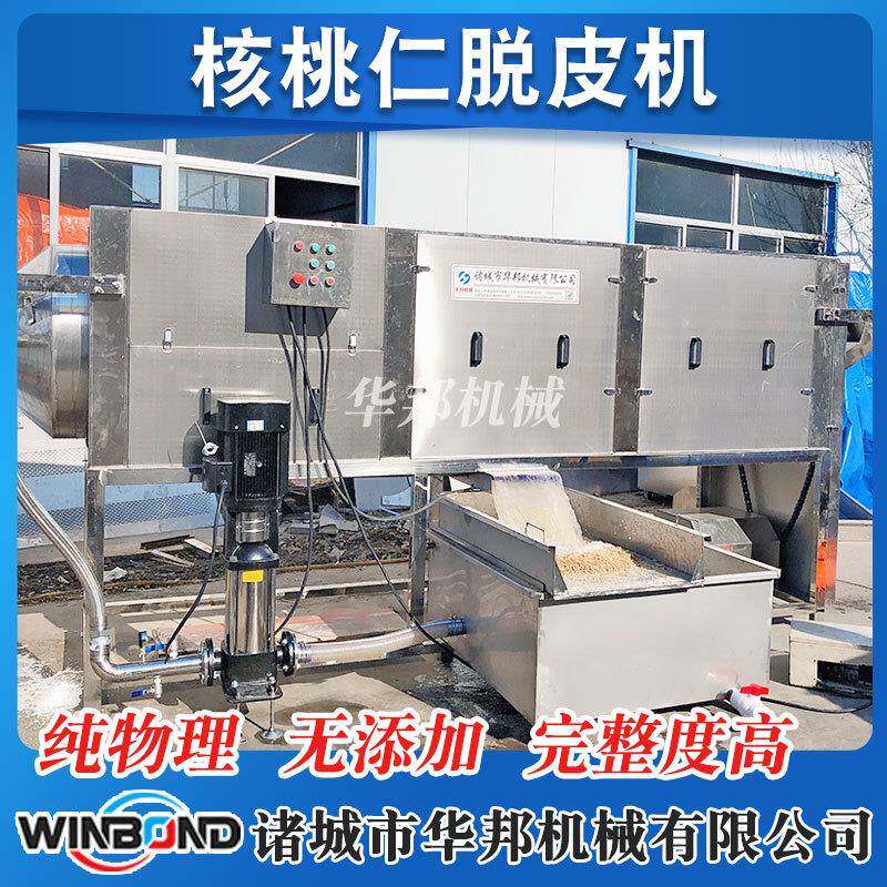 厂家供应 琥珀核桃仁加工去皮机 物理脱衣机 小型核桃仁去皮机器