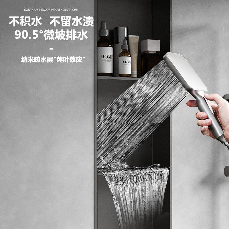 不锈钢满焊壁龛卫生间嵌入式置物架金属分层隔板浴室成品内嵌架子