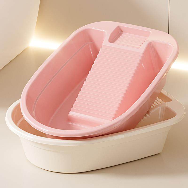 大容量搓衣洗衣一体盆带板家用学校特大塑料盆婴儿用学生宿舍便利,收纳整理,搓衣板,淘宝优惠券,粉丝福利购,淘宝优惠卷