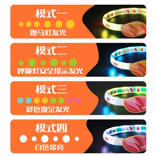 Laroo莱诺森林彩灯发光圈可裁剪夜间安全遛狗神器中小型犬项圈