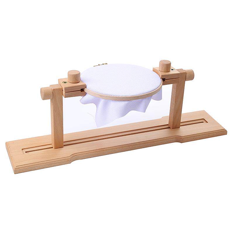 多功能家用可调节榉木台式绣架十字绣刺绣绣架通用床上刺绣