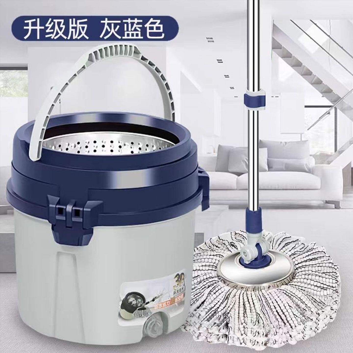 旋转拖把家用自动单桶 一拖净地拖桶免手洗墩布好神拖手压拖墩布