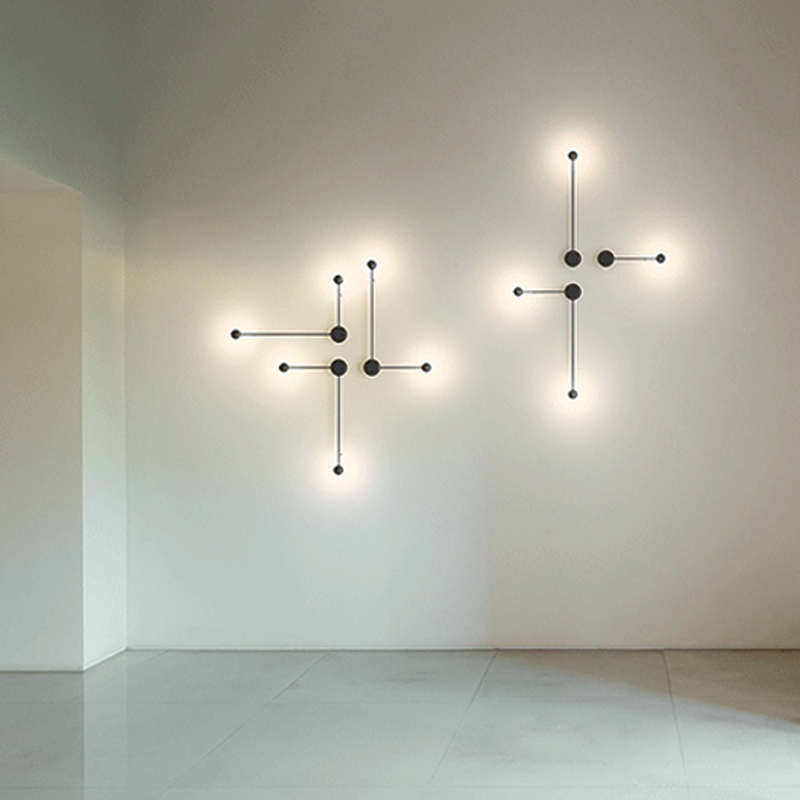 卧室LED摇摆书房床头灯现代简约客厅背景墙创意北欧LED设计师壁灯